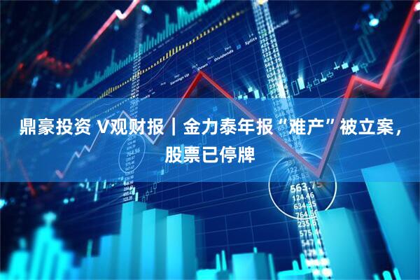 鼎豪投资 V观财报｜金力泰年报“难产”被立案，股票已停牌