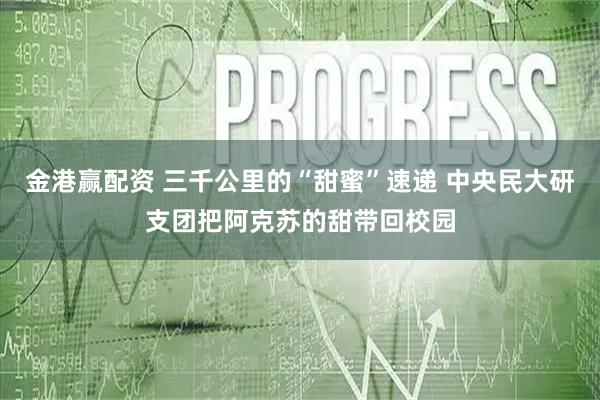 金港赢配资 三千公里的“甜蜜”速递 中央民大研支团把阿克苏的甜带回校园