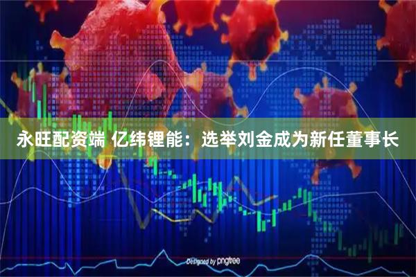 永旺配资端 亿纬锂能：选举刘金成为新任董事长