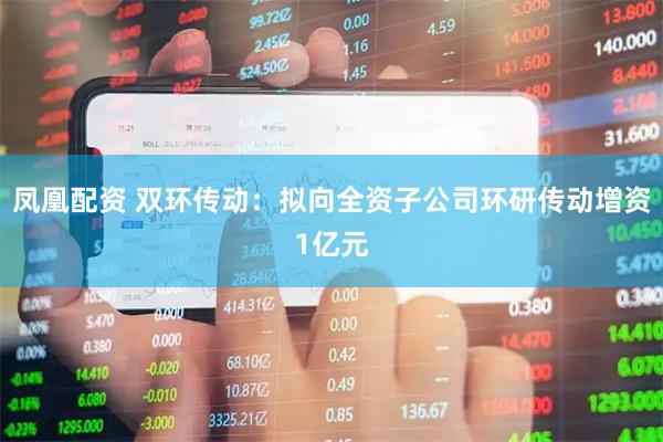 凤凰配资 双环传动：拟向全资子公司环研传动增资1亿元